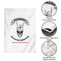 Baby Boomers The Badass Generation Funny Quote Gift Garden Flag - Wonder Print Shop