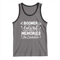 Baby Boomer Generation Tank Top Lots Of Memories No Evidence - Wonder Print Shop
