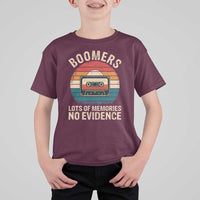 Funny Baby Boomers Lots Of Memories No Evidence Gift T Shirt For Kid - Wonder Print Shop