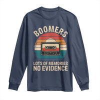 Funny Baby Boomers Lots Of Memories No Evidence Gift Long Sleeve Shirt - Wonder Print Shop