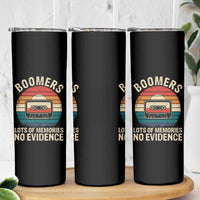 Funny Baby Boomers Lots Of Memories No Evidence Gift Skinny Tumbler