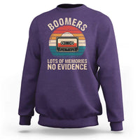 Funny Baby Boomers Lots Of Memories No Evidence Gift Sweatshirt - Wonder Print Shop