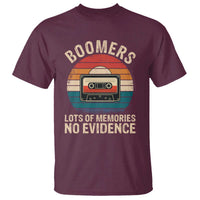 Funny Baby Boomers Lots Of Memories No Evidence Gift T Shirt - Wonder Print Shop