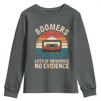 Funny Baby Boomers Lots Of Memories No Evidence Gift Youth Sweatshirt - Wonder Print Shop