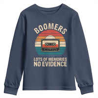 Funny Baby Boomers Lots Of Memories No Evidence Gift Youth Sweatshirt - Wonder Print Shop