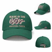 Made In The 60s Original Parts Baseball Cap Funny Boomers Birthday Gift