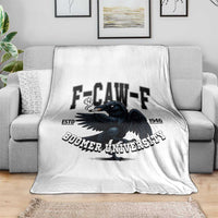 F Caw F Throw Blanket Baby Boomer University Funny Gift - Wonder Print Shop