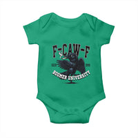 F Caw F Baby Onesie Baby Boomer University Funny Gift - Wonder Print Shop