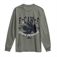F Caw F Long Sleeve Shirt Baby Boomer University Funny Gift - Wonder Print Shop