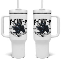 F Caw F Tumbler With Handle Baby Boomer University Funny Gift