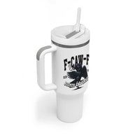 F Caw F Tumbler With Handle Baby Boomer University Funny Gift
