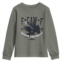 F Caw F Youth Sweatshirt Baby Boomer University Funny Gift - Wonder Print Shop