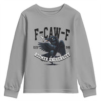 F Caw F Youth Sweatshirt Baby Boomer University Funny Gift - Wonder Print Shop