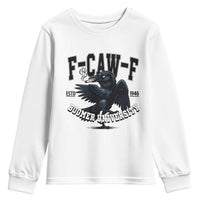 F Caw F Youth Sweatshirt Baby Boomer University Funny Gift - Wonder Print Shop