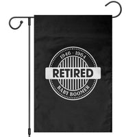 Funny Retired Baby Boomer Generation Gift Garden Flag - Wonder Print Shop