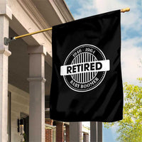 Funny Retired Baby Boomer Generation Gift Garden Flag - Wonder Print Shop