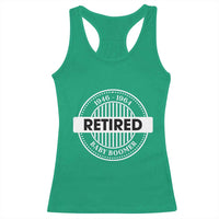 Funny Retired Baby Boomer Generation Gift Racerback Tank Top - Wonder Print Shop