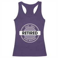 Funny Retired Baby Boomer Generation Gift Racerback Tank Top - Wonder Print Shop