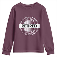 Funny Retired Baby Boomer Generation Gift Youth Sweatshirt - Wonder Print Shop