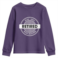 Funny Retired Baby Boomer Generation Gift Youth Sweatshirt - Wonder Print Shop