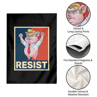 Funny Freedom Pig Resistance Movement Political Satire Meme Gift Garden Flag - Wonder Print Shop