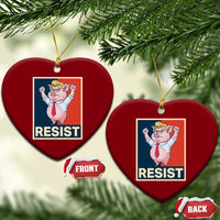 Funny Freedom Pig Resistance Movement Political Satire Meme Gift Ceramic Ornament - Wonder Print Shop