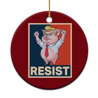 Funny Freedom Pig Resistance Movement Political Satire Meme Gift Ceramic Ornament - Wonder Print Shop