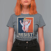Funny Freedom Pig Resistance Movement Political Satire Meme Gift T Shirt For Women - Wonder Print Shop