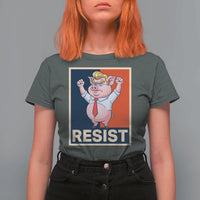 Funny Freedom Pig Resistance Movement Political Satire Meme Gift T Shirt For Women - Wonder Print Shop