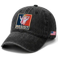 Funny Freedom Pig Resistance Movement Political Satire Meme Gift Washed Cotton Baseball Cap