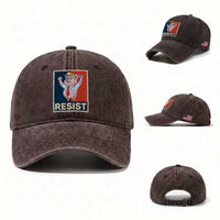 Funny Freedom Pig Resistance Movement Political Satire Meme Gift Washed Cotton Baseball Cap