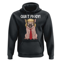 Quiet Quiet Piggy Hoodie Funny Sarcastic Political Anti Authoritarian - Wonder Print Shop