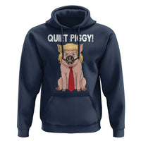 Quiet Quiet Piggy Hoodie Funny Sarcastic Political Anti Authoritarian - Wonder Print Shop