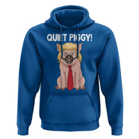 Quiet Quiet Piggy Hoodie Funny Sarcastic Political Anti Authoritarian - Wonder Print Shop