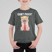 Quiet Quiet Piggy T Shirt For Kid Funny Sarcastic Political Anti Authoritarian - Wonder Print Shop