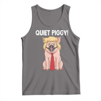 Quiet Quiet Piggy Tank Top Funny Sarcastic Political Anti Authoritarian - Wonder Print Shop