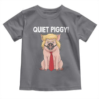 Quiet Quiet Piggy Toddler T Shirt Funny Sarcastic Political Anti Authoritarian - Wonder Print Shop