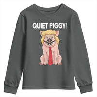 Quiet Quiet Piggy Youth Sweatshirt Funny Sarcastic Political Anti Authoritarian - Wonder Print Shop