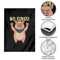 No Kings Pig Garden Flag Resistance Movement Anti Authoritarian Gift - Wonder Print Shop