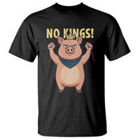No Kings Pig T Shirt Resistance Movement Anti Authoritarian Gift - Wonder Print Shop