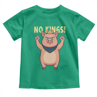 No Kings Pig Toddler T Shirt Resistance Movement Anti Authoritarian Gift - Wonder Print Shop