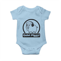 Funny Quiet Quiet Piggy Meme Baby Onesie Anti Fascist Political Parody Gift - Wonder Print Shop