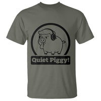 Funny Quiet Quiet Piggy Meme T Shirt Anti Fascist Political Parody Gift - Wonder Print Shop