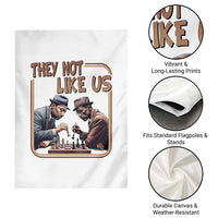 MLK And Malcolm X Garden Flag They Not Like Us Revolutionary Leaders - Wonder Print Shop