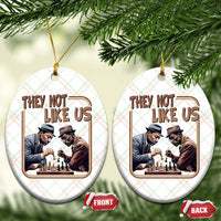 MLK And Malcolm X Ceramic Ornament They Not Like Us Revolutionary Leaders - Wonder Print Shop