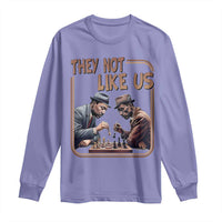 MLK And Malcolm X Long Sleeve Shirt They Not Like Us Revolutionary Leaders - Wonder Print Shop