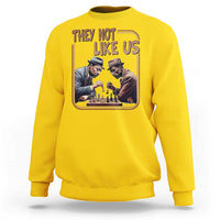 MLK And Malcolm X Sweatshirt They Not Like Us Revolutionary Leaders - Wonder Print Shop