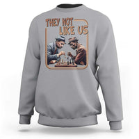 MLK And Malcolm X Sweatshirt They Not Like Us Revolutionary Leaders - Wonder Print Shop