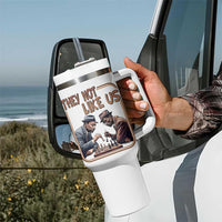 MLK And Malcolm X Tumbler With Handle They Not Like Us Revolutionary Leaders - Wonder Print Shop