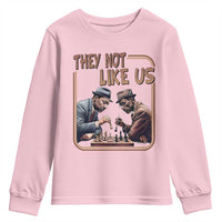 MLK And Malcolm X Youth Sweatshirt They Not Like Us Revolutionary Leaders - Wonder Print Shop